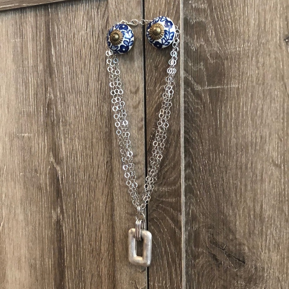 Frederic Duclos Sterling Silver pendant necklace.